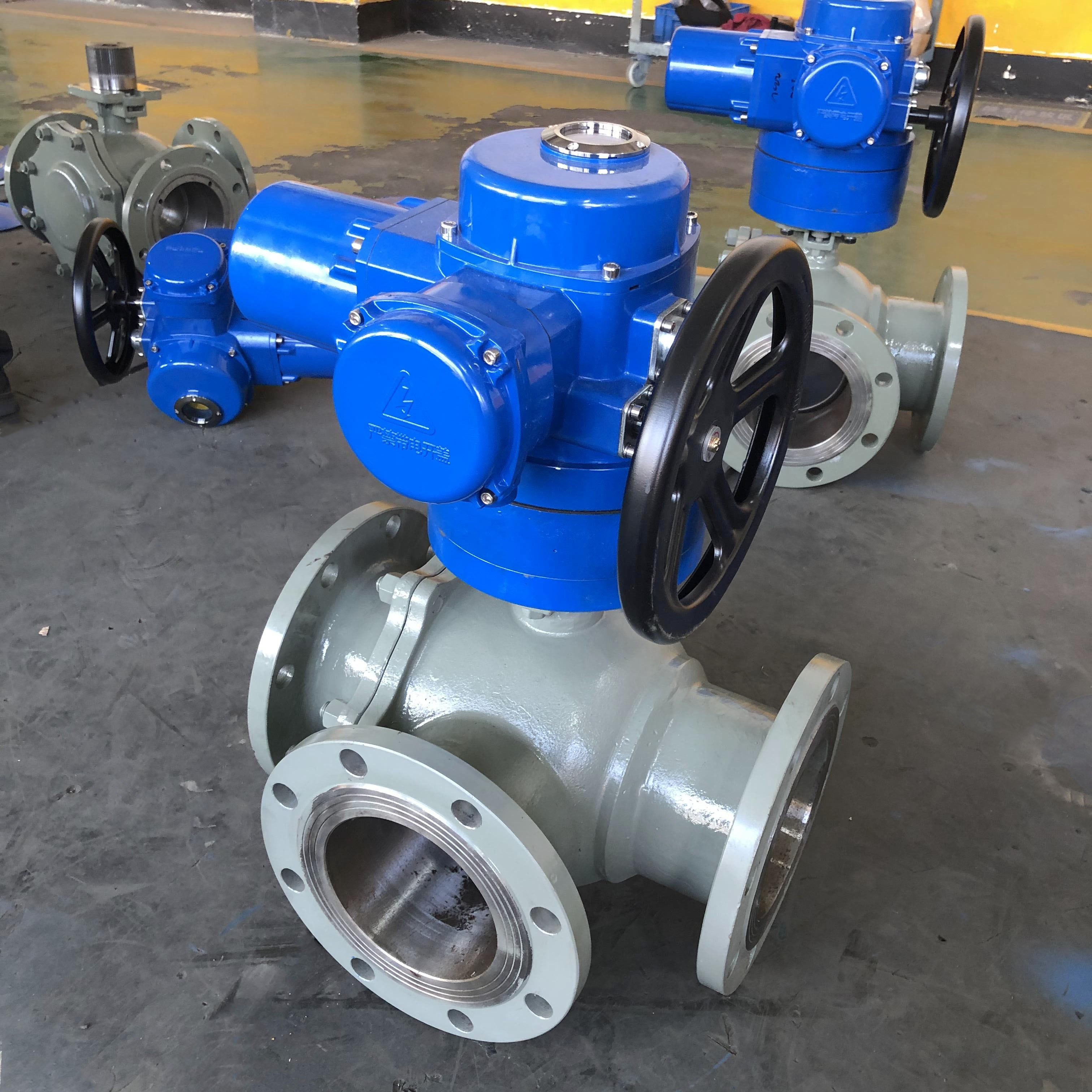 Q945F-16C DN150電動三通球閥t型和l型