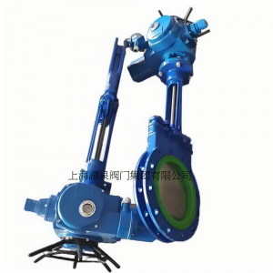 電動(dòng)刀閘閥PZ973-16 DN350，DN400排渣、處理顆